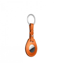 Wiwu Airtag Calfskin Deri Anahtarlık Turuncu