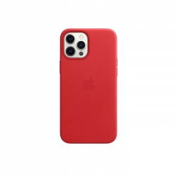 iPhone 12 Pro Max için MagSafe özellikli Deri Kılıf - (PRODUCT)RED