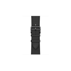 Apple Watch Hermès - 44 mm Simple Tour Noir Swift Deri