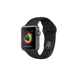 Apple Watch Series 3 GPS 38 mm Uzay Gri Alüminyum Kasa ve Siyah Spor Kordon