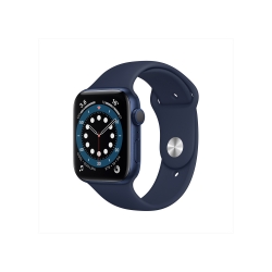 Apple Watch Series 6 Mavi Rengi Alüminyum Kasa ve Spor Kordon 40mm