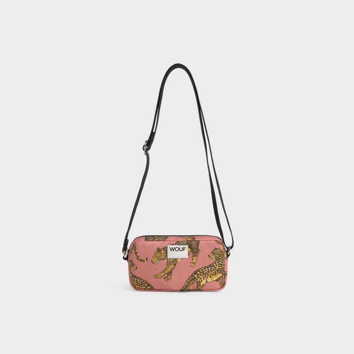 Wouf Blush Leopard Mini Çanta/Telefon Çantası