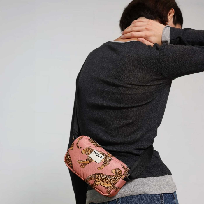 Wouf Blush Leopard Mini Çanta/Telefon Çantası