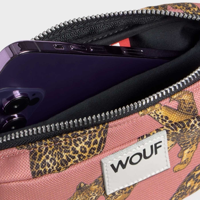 Wouf Blush Leopard Mini Çanta/Telefon Çantası