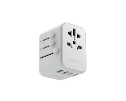 Momax 35W PD 5 Ports + Ac World Travel Hızlı Şarj Cihazı Beyaz