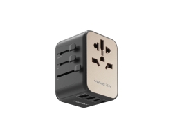Momax 35W PD 5 Ports + Ac World Travel Hızlı Şarj Cihazı Titanyum