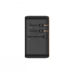 Momax 170W PD 4 Ports + Ac World Travel Hızlı Şarj Cihazı Titanyum
