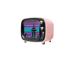 Divoom Tivoo Pixel Art Smart Bluetooth Hoparlör Pembe