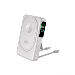 Bix Tpb16 10.000mah 6in1 Manyetik Oled Ekranlı Magsafe Powerbank Beyaz