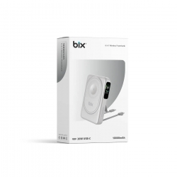 Bix Tpb16 10.000mah 6in1 Manyetik Oled Ekranlı Magsafe Powerbank Beyaz