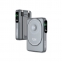 Bix Tpb16 10.000mah 6in1 Manyetik Oled Ekranlı Magsafe Powerbank Gri Bix Tpb16 10.000mah 6in1 Manyetik Oled Ekranlı Magsafe Powerbank Gri