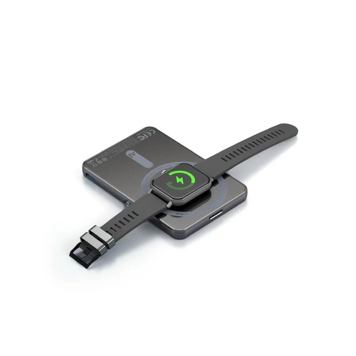 Lito LP03 5.000mah 15W Ultra Ai 5’i 1 Arada Manyetik Powerbank Siyah