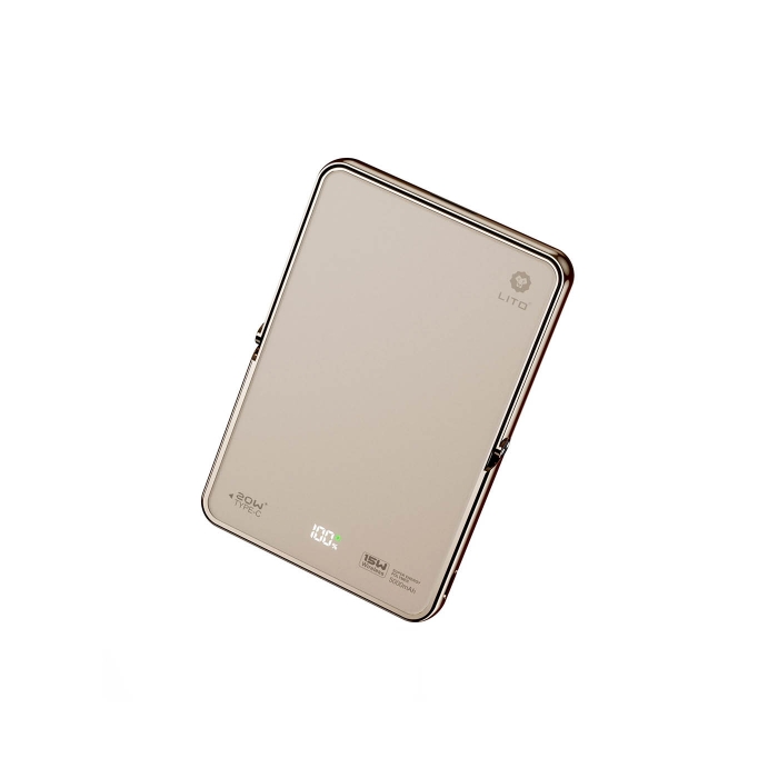 Lito LP03 5.000mah 15W Ultra Ai 5’i 1 Arada Manyetik Powerbank Çöl Titanyum Lito LP03 5.000mah 15W Ultra Ai 5’i 1 Arada Manyetik Powerbank Çöl Titanyum