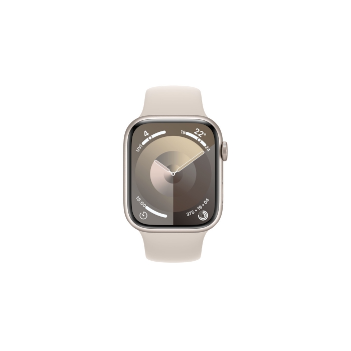 Watch 9 GPS+Cellular 45mm Yıldız Işığı Alüminyum Kasa ve Yıldız Işığı Spor Kordon M/L MRM93TU/A Watch 9 GPS+Cellular 45mm Yıldız Işığı Alüminyum Kasa ve Yıldız Işığı Spor Kordon M/L MRM93TU/A