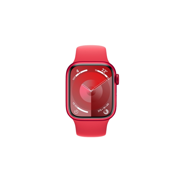 Watch 9 GPS 41mm (Product) Red Alüminyum Kasa ve (Product) Red Spor Kordon S/M MRXG3TU/A