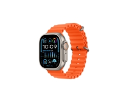 Watch Ultra 2 Natürel Titanyum Kasa ve Turuncu Ocean Kordon MREH3TU/A