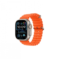 Watch Ultra 2 Natürel Titanyum Kasa ve Turuncu Ocean Kordon MREH3TU/A
