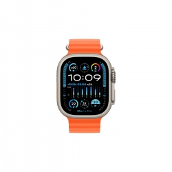 Watch Ultra 2 Natürel Titanyum Kasa ve Turuncu Ocean Kordon MREH3TU/A