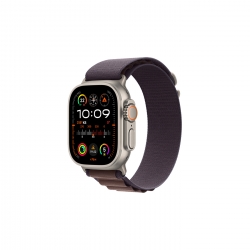 Watch Ultra 2 Natürel Titanyum Kasa ve Indigo Alpine Loop Orta Boy MRET3TU/A