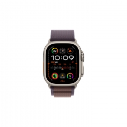 Watch Ultra 2 Natürel Titanyum Kasa ve Indigo Alpine Loop Büyük Boy MREW3TU/A