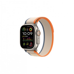 Watch Ultra 2 Natürel Titanyum Kasa ve Turuncu/Bej Trail Loop M/L MRF23TU/A