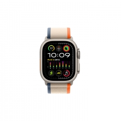 Watch Ultra 2 Natürel Titanyum Kasa ve Turuncu/Bej Trail Loop M/L MRF23TU/A