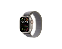 Watch Ultra 2 Natürel Titanyum Kasa ve Yeşil/Gri Trail Loop S/M MRF33TU/A