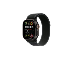 Watch Ultra 2 Siyah Titanyum Kasa ve Siyah Trail Loop S/M MX4U3TU/A