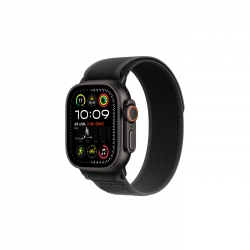 Watch Ultra 2 Siyah Titanyum Kasa ve Siyah Trail Loop S/M MX4U3TU/A