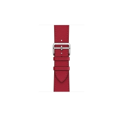 Apple Watch Hermès - 44 mm Simple Tour Rouge Piment Swift Deri