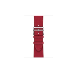 Apple Watch Hermès - 44 mm Simple Tour Rouge Piment Swift Deri