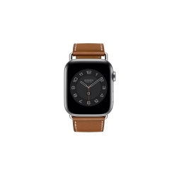 Apple Watch Hermès - 44 mm Simple Tour Attelage Fauve Barénia Deri